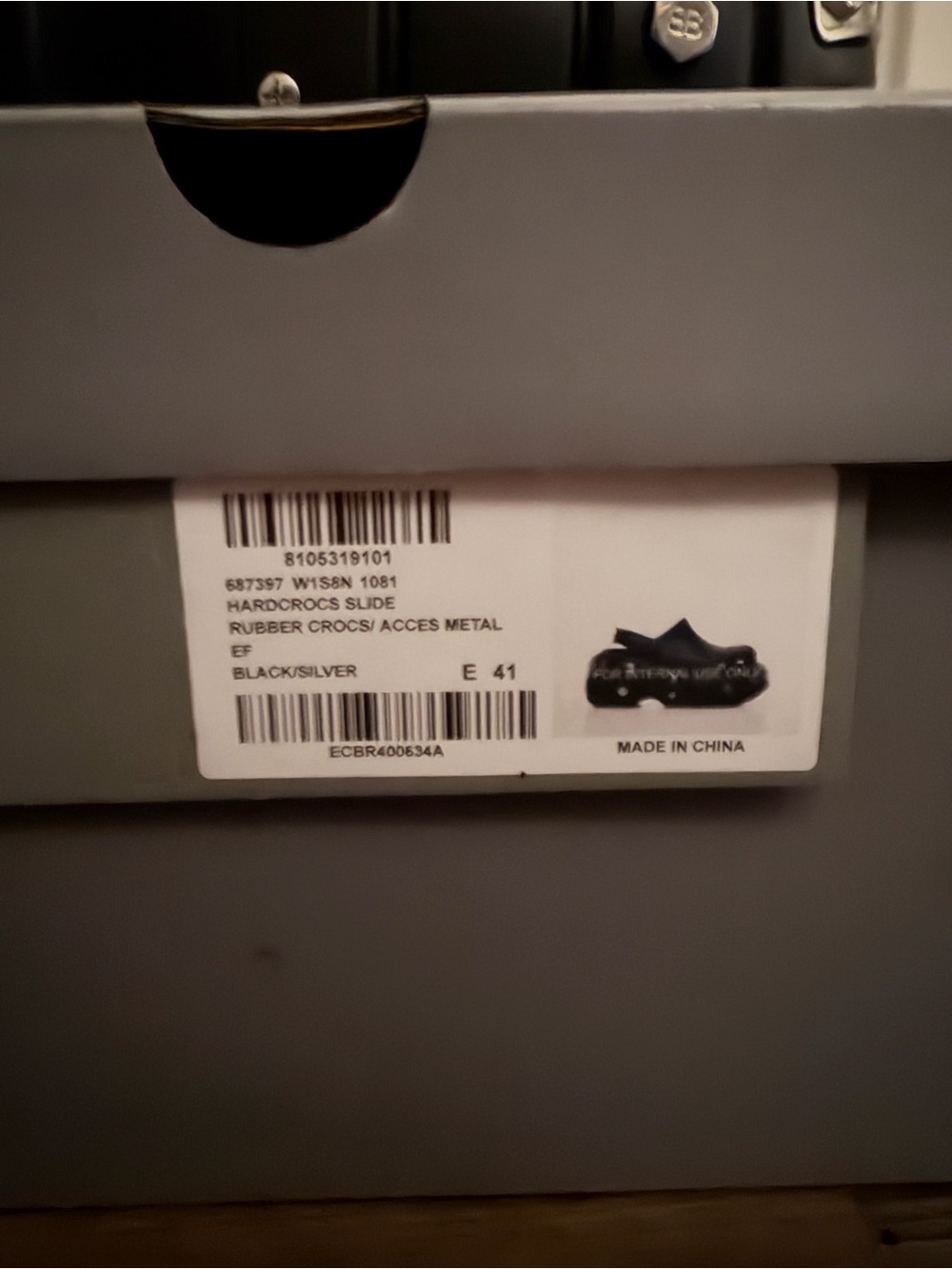 Balenciaga Black Platform Crocs - Picture 3 of 3